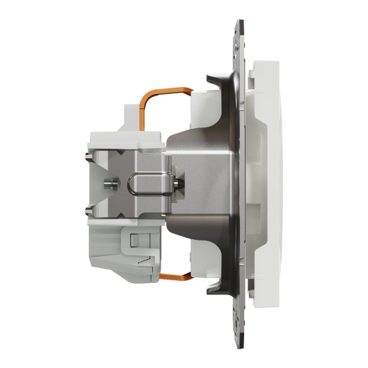 Розетка з заземленням Schneider Electric Asfora без рамки біла (EPH2970121) - 4