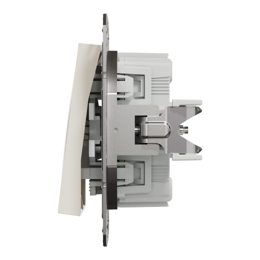 Выключатель двухклавишный Schneider Electric Asfora без рамки кремовый (EPH0370123) - 2