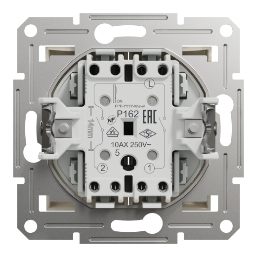 Выключатель двухклавишный Schneider Electric Asfora без рамки кремовый (EPH0370123) - 3