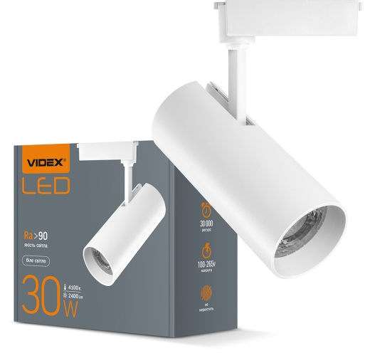 Трековый LED светильник Videx 30Вт 4100K (VL-TR04-304W) белый - 6