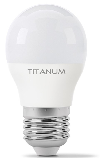 Светодиодная лампа Titanum G45 E27 6Вт 4100K (TLG4506274) - 1