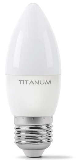 Светодиодная лампа Titanum C37 E27 6Вт 4100K (TLС3706274) - 1