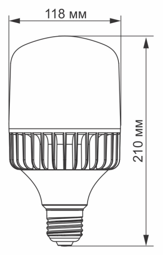 Светодиодная лампа Videx A118 E27 50Вт 5000K (VL-A118-50275) - 2