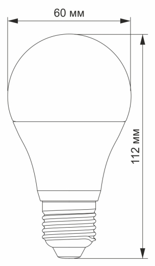 Світлодіодна лампа Videx A60e E27 10Вт 3000K (VL-A60e-10273) - 2