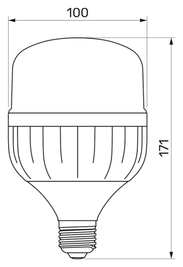 Светодиодная лампа Titanum A100 E27 30Вт 6500К (TL-HA100-30276) - 3
