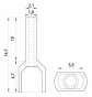 Ізольований наконечник E.Next e.terminal.stand.te.2.0.75.blue 2x0,75 кв.мм блакитний (s4037002) - 2
