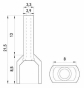 Ізольований наконечник E.Next e.terminal.stand.te.2.2.5.grey 2x2,5 кв.мм сірий (s4037008) - 2
