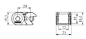 Гнучкий кабель-канал EMAS HKP015015R1A 15х15 (1м) - 2