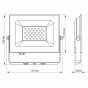 LED прожектор Titanum 30Вт 6000K (TLF306) - 2