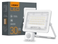 LED прожектор Videx F2e 30Вт 5000K (VL-F2e305W-S) з датчиком руху та освітленості - 4