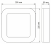 Квадратний LED світильник Videx Art 30Вт 5000K IP65 (VL-BHFS-305) - 2
