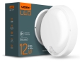 Круглий світильник Videx 12Вт 5000K IP54 із сенсором ІЧ (VL-BHR-125W-SP) білий - 3