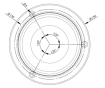 Багатофункціональний проблисковий маяк Emas IT120G024 Ø120 12-24В AC/DC (7 режимів) - 3