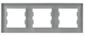 Рамка потрійна алюміній Asfora, EPH5800361 - 5