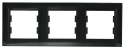Рамка потрійна антрацит Asfora, EPH5800371 - 5