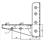 Полегшена консоль ML 100 мм DKC FC34105 - 2