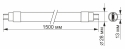 Матовая LED лампа Videx T8 24Вт 6200K 1.5м (VL-T8-24156) - 3