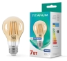 Світлодіодна лампа філаментна Titanum Filament A60 E27 7Вт 2200K (TLFA6007272A) бронза - 3