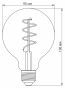 Диммована філаментна лампа Videx Filament G95FGD E27 4Вт 2100K (VL-G95FGD-04272) графіт - 3