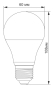 Светодиодная лампа Titanum A60 E27 10Вт 4100K (TLA6010274) - 2