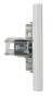 Розетка компьютерная RJ45 кат.5е UTP двойная белая Asfora, EPH4400121 - 3