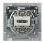 Розетка комп'ютерна RJ45 кат.6 UTP подвійна біла Asfora, EPH4800121 - 5