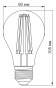 Світлодіодна філаментна лампа Videx Filament A60F E27 10Вт 4100K (VL-A60F-10274) - 2