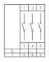 Кулачковий перемикач EMAS PSA040AK341E аварійний ON-OFF (0-1) 40А - 2