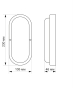Овальний LED світильник Titanum 12Вт 6500K IP65 (TL-BHO-126) - 2