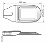 Консольный LED фонарь Videx 50Вт 5000K (VL-SL06-505) серый - 2