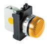 Сигнальна арматура EMAS CM0S0XS 100-250В AC, метал IP65, жовта - 1