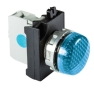 Сигнальна арматура EMAS CM070XM 12-30В AC/DC, метал IP65, синя - 1