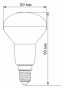 Светодиодная лампа Videx R50e E14 6Вт 4100K (VL-R50e-06144) - 2