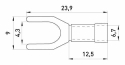 Вилковий наконечник E.Next e.terminal.stand.sv.5.4.blue 4-6 кв.мм синій (s2036039) - 2