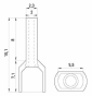 Ізольований наконечник E.Next e.terminal.stand.te.2.1.white 2x1 кв.мм білий (s4037003) - 2