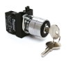 Кнопка EMAS CM100AA21 без фиксации, ключ вынимается в положении 0 (1НО) IP65 - 1