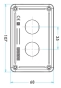 Корпус кнопочного поста 2 места, EMAS - 6
