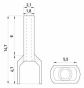 Ізольований наконечник E.Next e.terminal.stand.te.2.0.75.orange 2x0,75 кв.мм помаранчевий (s4037001) - 2