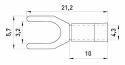 Вилковий наконечник E.Next e.terminal.stand.sv.1,25.3,2.blue 0.5-1.5 кв.мм синій (s2036004) - 2