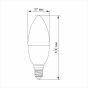 Светодиодная лампа Titanum C37 E14 6Вт 3000K (TLС3706143) - 2