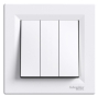 Триклавішний вимикач Schneider Electric Asfora EPH2100121 (білий) - 1