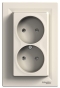 Подвійна розетка Schneider Electric Asfora EPH9700123 - 1