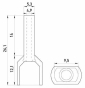 Ізольований наконечник E.Next e.terminal.stand.te.2.6.black 2x6 кв.мм чорний (s4037010) - 2