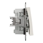 Перемикач двоклавішний Schneider Electric Asfora без рамки кремовий (EPH0670123) - 2