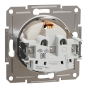 Розетка з заземленням Schneider Electric Asfora без рамки кремова (EPH2970123) - 3
