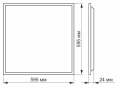 Матова LED панель Videx 48Вт 6000K (VL-Pb486W(2)) 2шт в упаковці - 3