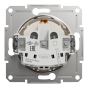 Розетка з заземленням та кришкою Schneider Electric Asfora без рамки кремова (EPH3170123) - 3