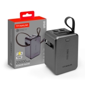 Повербанк 20000mAh TITANUM WP049 PD70W Grey
