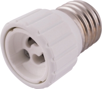 Пластиковий перехідник E.Next e.lamp adapter.Е27/GU10.white Е27 на GU10 (s9100041)