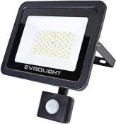 Світлодіодний прожектор Evrolight FM-01D-50 50Вт 6400К з датчиком руху (57051)